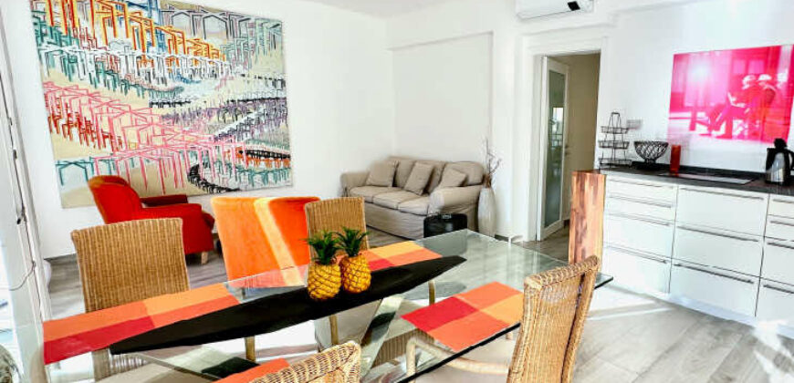 STUPENDO TRILOCALE + TERRAZZO, COMPLETAMENTE RISTRUTTURATO ED ARREDATO –  CORSO EUROPA – 50 m DAL MARE – ALASSIO