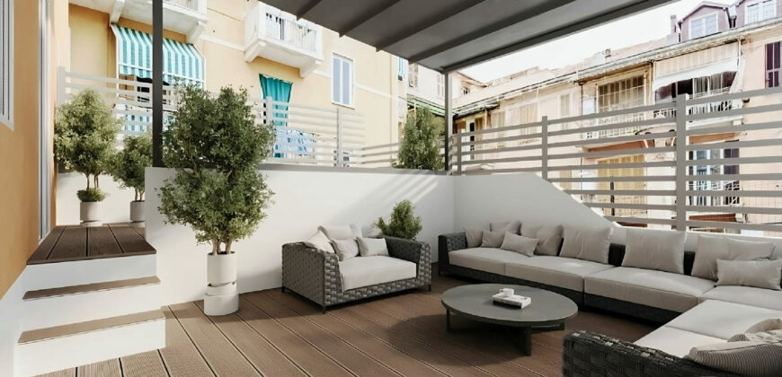 TRILOCALE CON AMPIO TERRAZZO – VIA GIUSEPPE MAZZINI – 150 m DAL MARE – ALASSIO