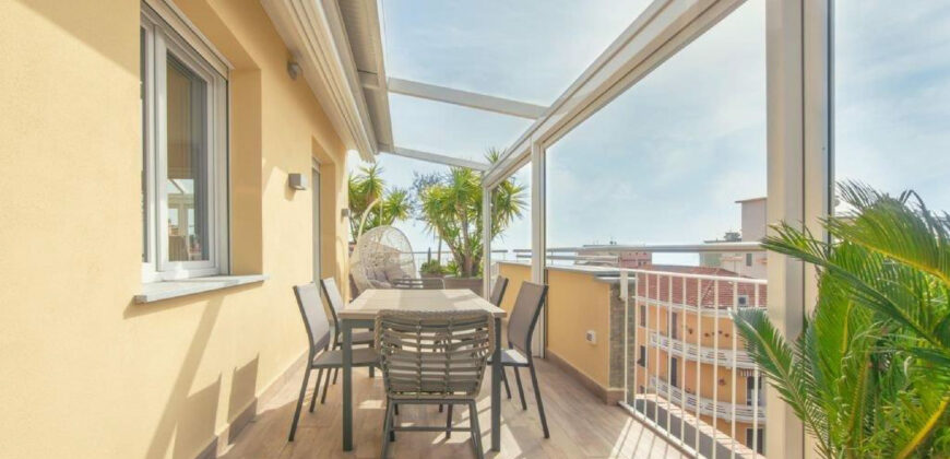 ATTICO/QUADRILOCALE CON STUPENDO TERRAZZO VISTA MARE – VIA DANTE ALIGHIERI – 100 M DAL MARE – ALASSIO